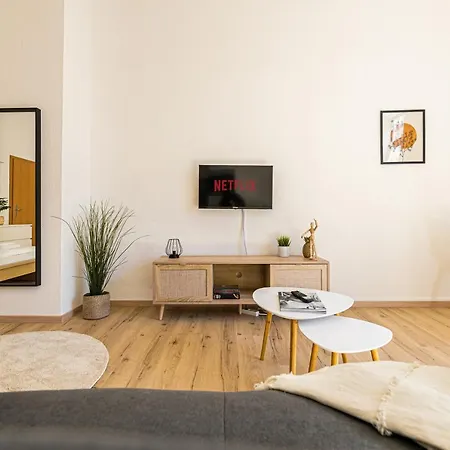 Apartment Zentral Clara-zetkin-park Kuche Netflix